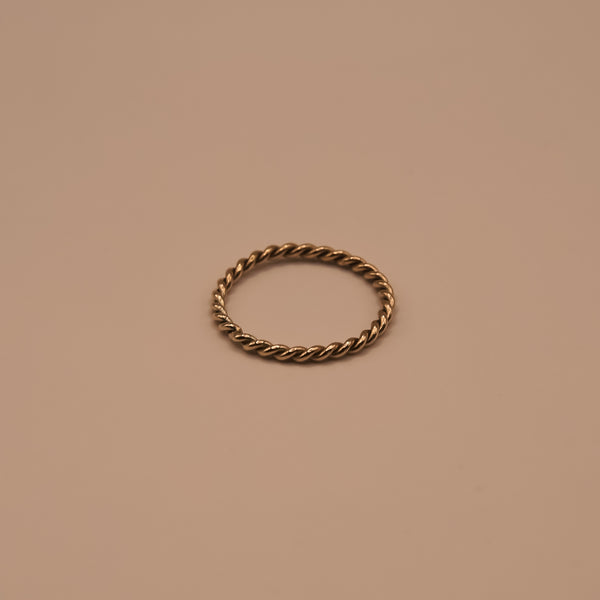 Fine Twist Stacking Ring