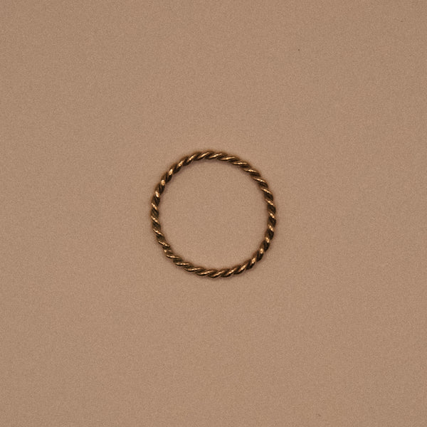 Fine Twist Stacking Ring