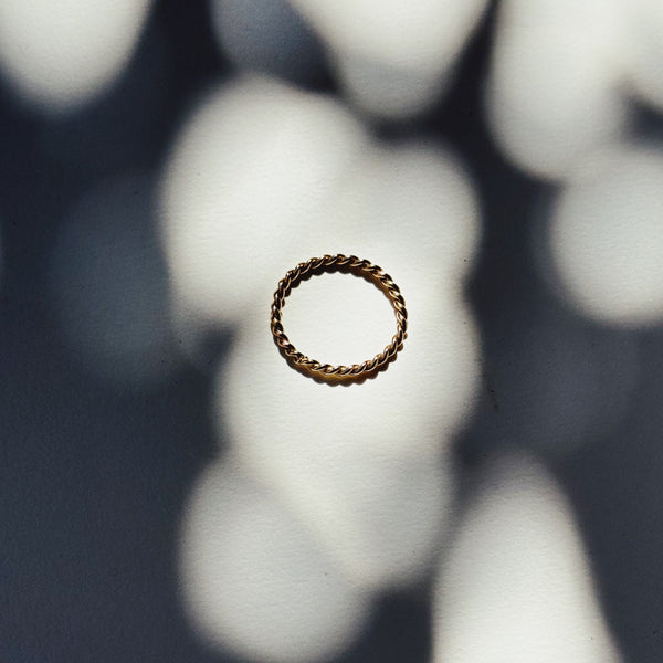 Fine Twist Stacking Ring