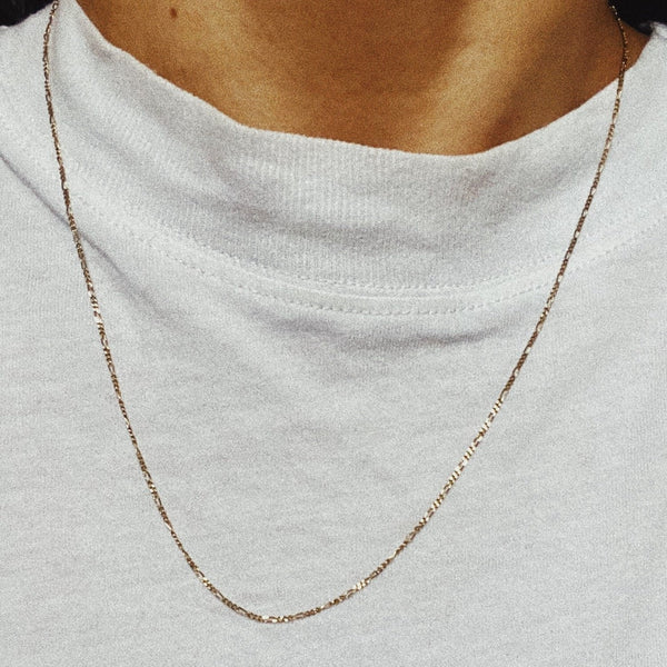 9ct Yellow Gold Fine Figaro Layering Chain